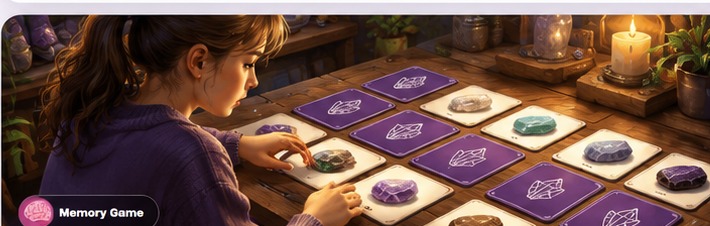 Crystal Memory Match game cover