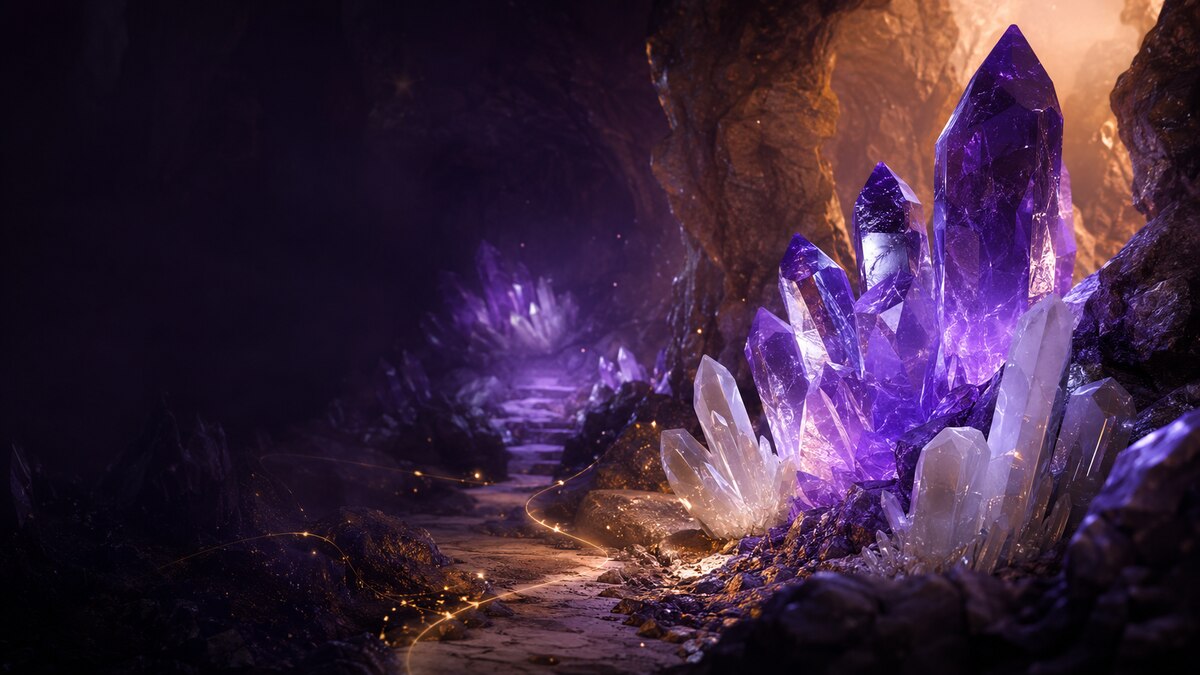 Crystal arcade adventure artwork